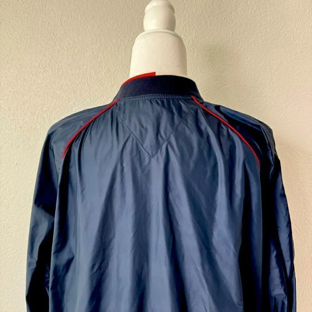 Tommy Hilfiger Blue Nylon Bomber Jacket Size XL